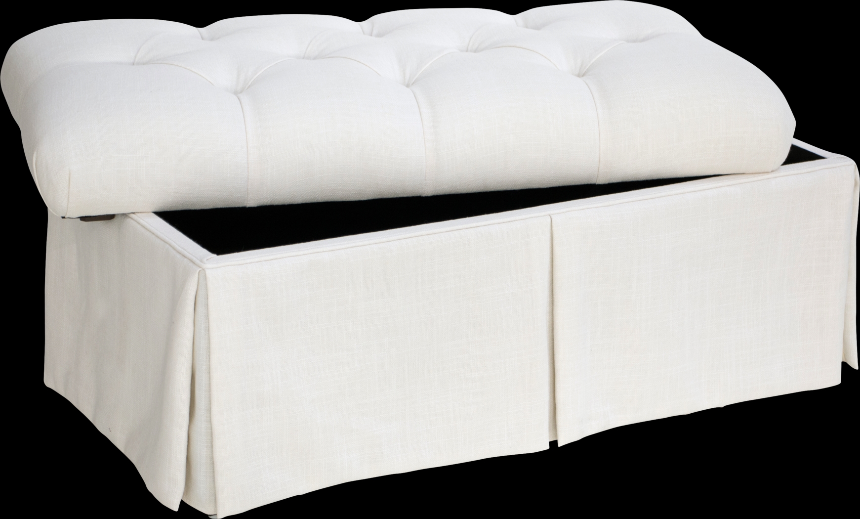 Whitmere Off-White Storage Bench - Thumbnail - Image 2