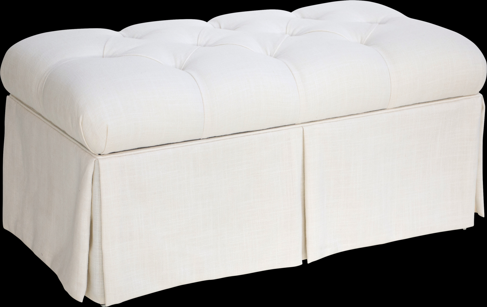Whitmere Off-White Storage Bench - Thumbnail - Image 1