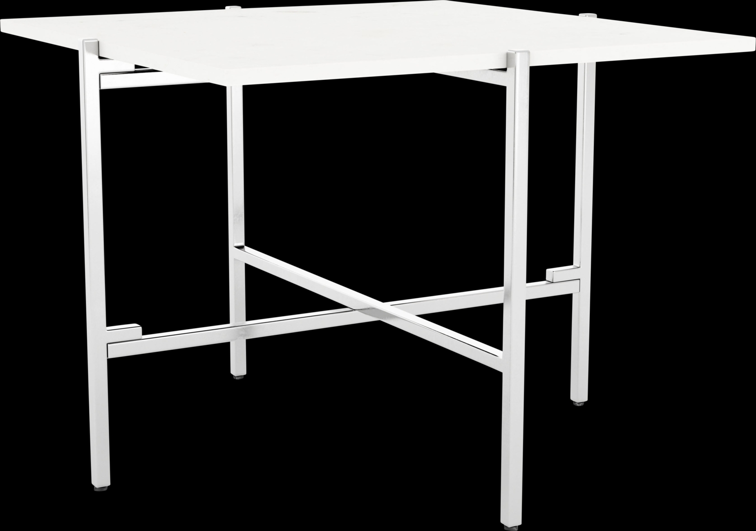 Whitsler White End Table - Thumbnail - Image 1