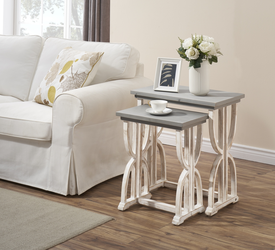 Whitsun White Nesting Tables Set of 2 - Thumbnail - Image 5