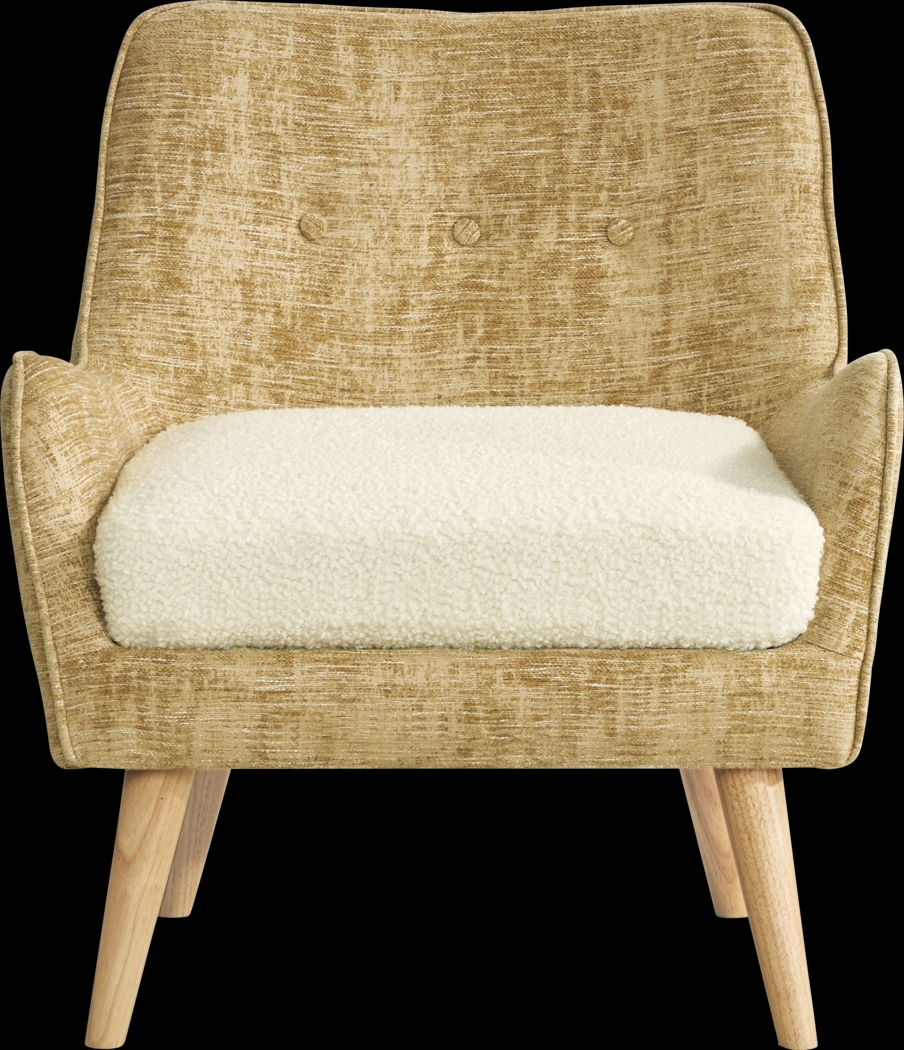 Whittier Falls Yellow Accent Chair - Thumbnail - Image 2