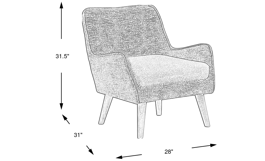 Dimension Image. Please refer to the Dimension Tab on this page for dimension details.