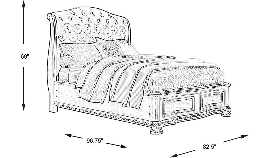 Dimension Image. Please refer to the Dimension Tab on this page for dimension details.