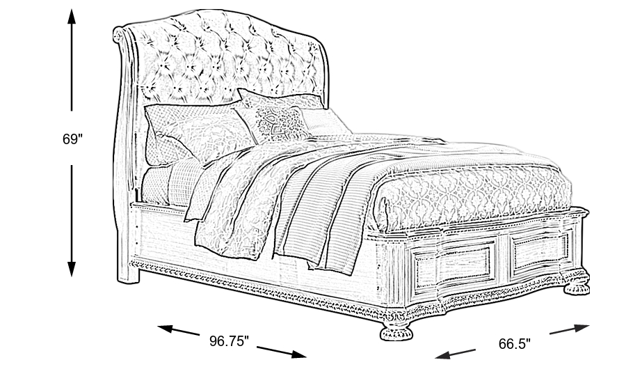 Dimension Image. Please refer to the Dimension Tab on this page for dimension details.