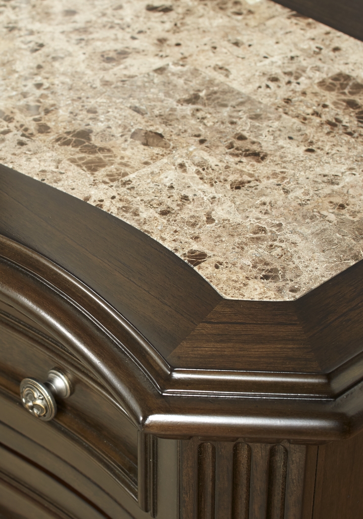 Whittington Cherry 7 Pc Queen Sleigh Bedroom with 4 Drawer Storage - Thumbnail - Image 9