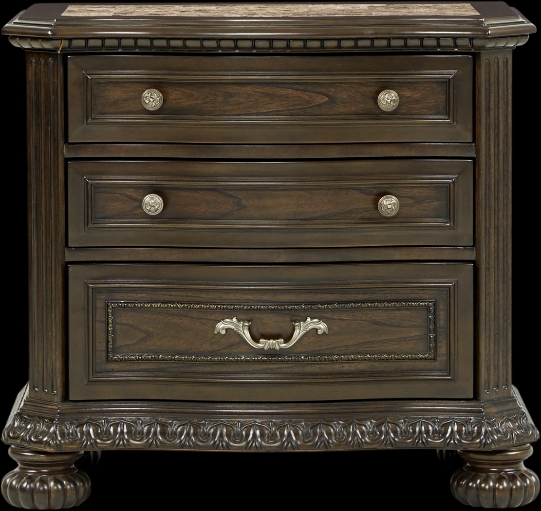 Whittington Cherry 7 Pc Queen Sleigh Bedroom with 4 Drawer Storage - Thumbnail - Image 7