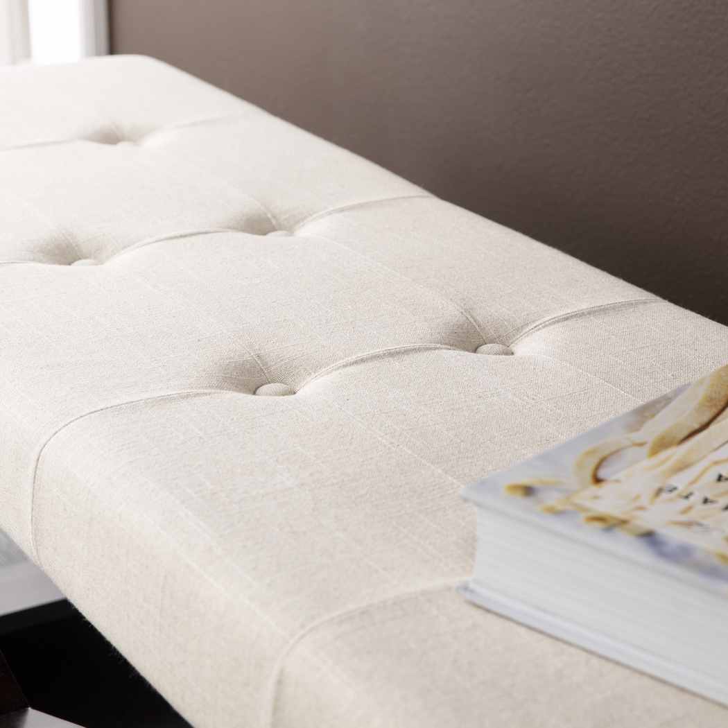 Whittlesea Off White Accent Bench - Thumbnail - Image 3