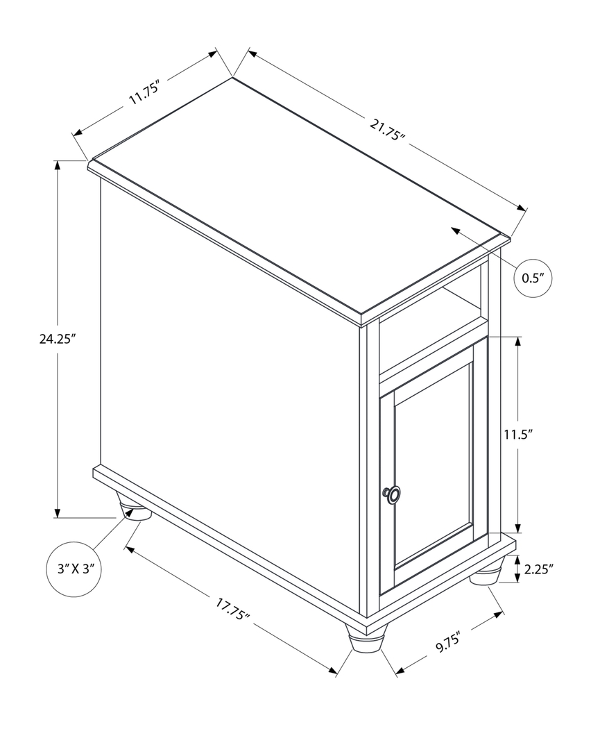 Whittondale White Accent Table - Thumbnail - Image 3