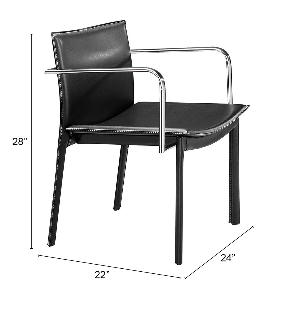 Wholsatd Black Office Chair, Set of 2 - Thumbnail - Image 6