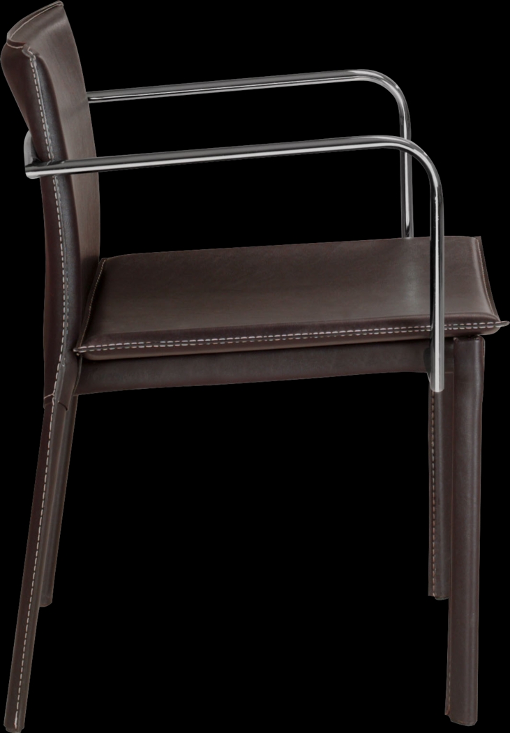 Wholsatd Brown Office Chair, Set of 2 - Thumbnail - Image 2