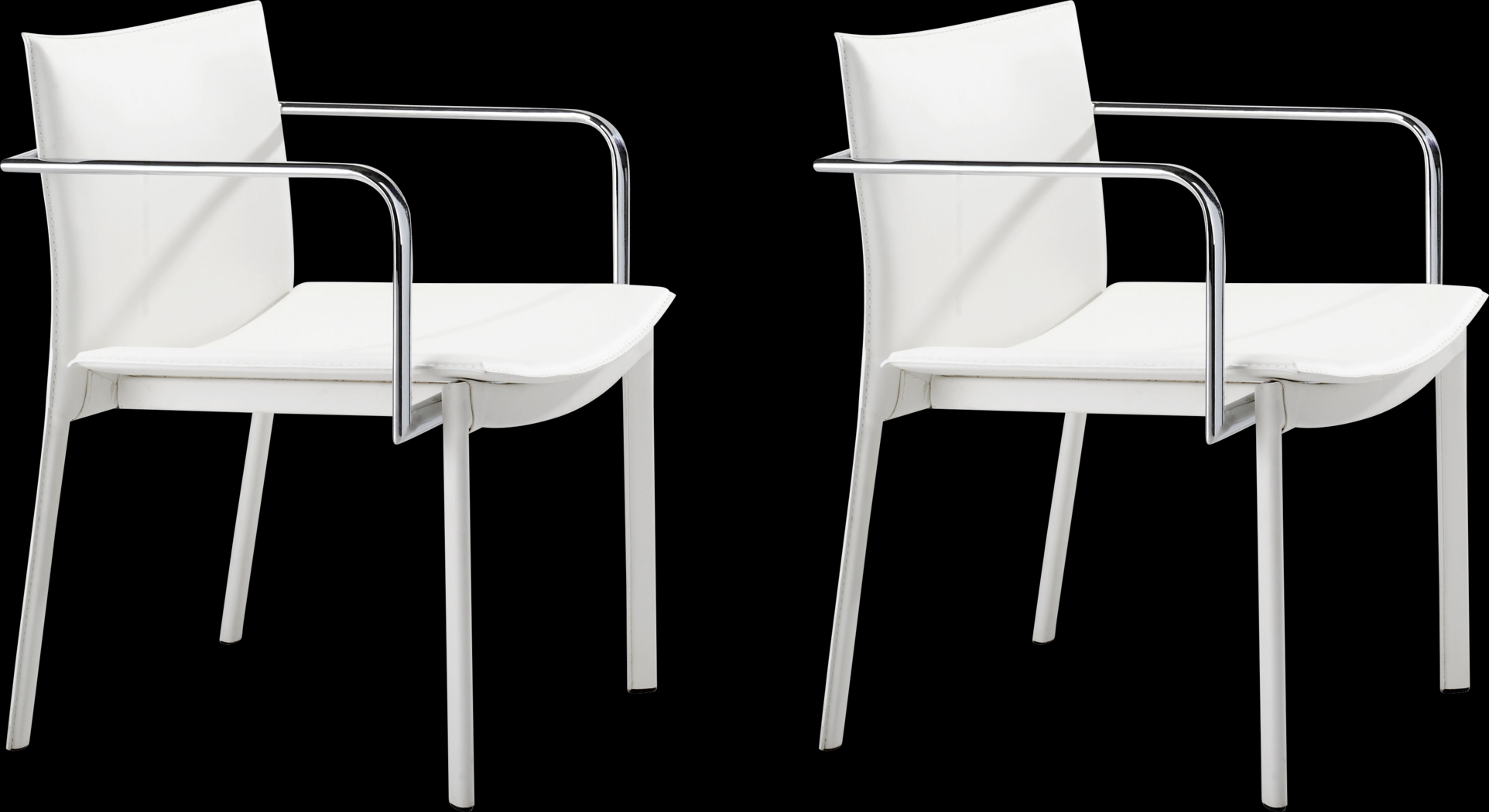 Wholsatd White Office Chair, Set 2 - Thumbnail - Image 1