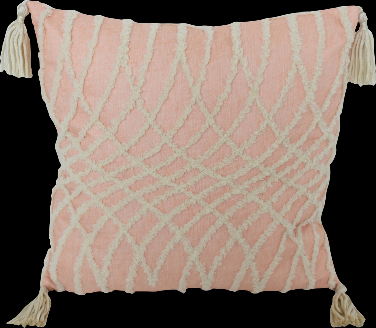 Wickersham Beige Throw Pillow - Thumbnail - Image 1