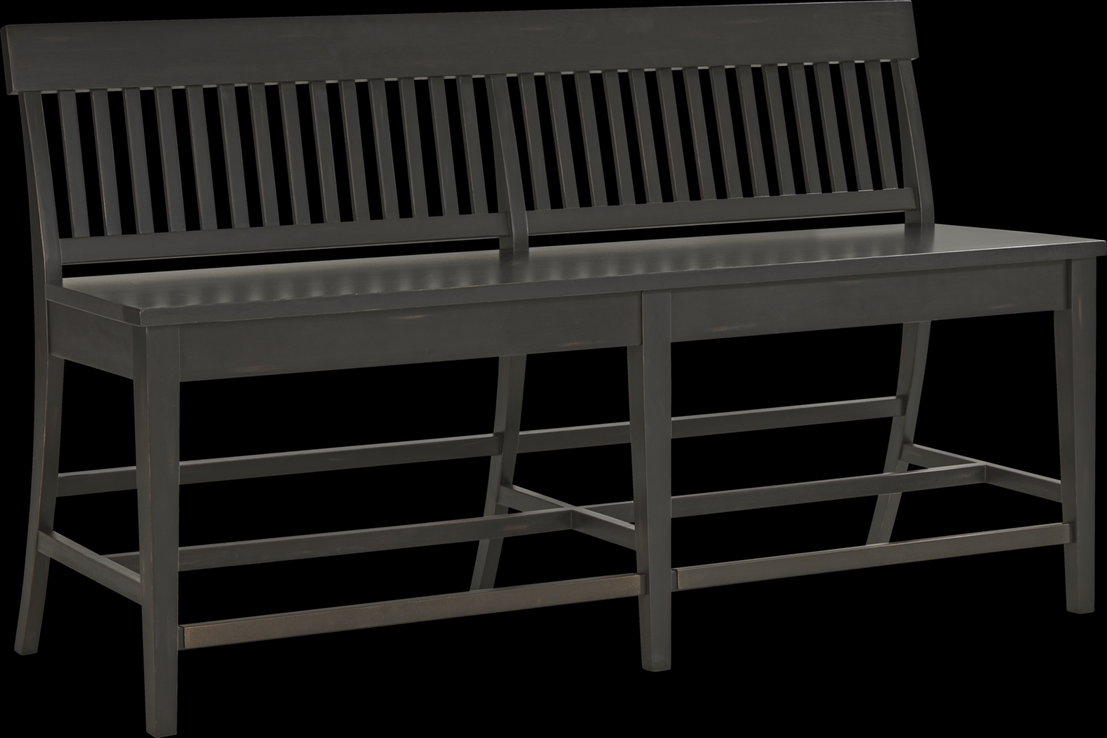 Wicklow Hills Black Gathering Dining Bench - Thumbnail - Image 1