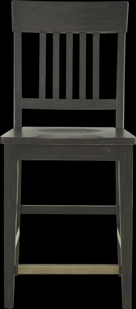 Wicklow Hills White 5 Pc Rectangle Counter Height Dining Room with Black Stools - Thumbnail - Image 4