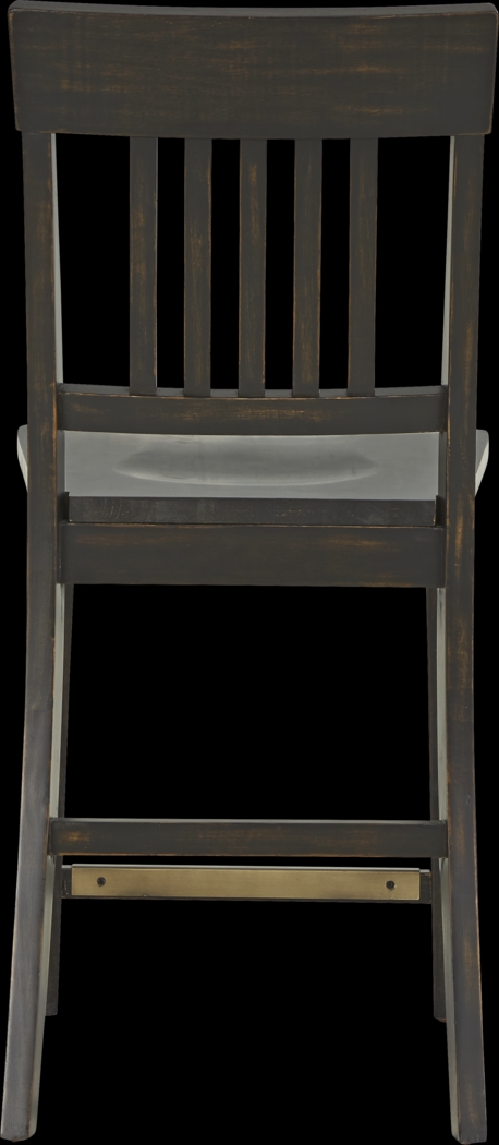 Wicklow Hills White 5 Pc Rectangle Counter Height Dining Room with Black Stools - Thumbnail - Image 5