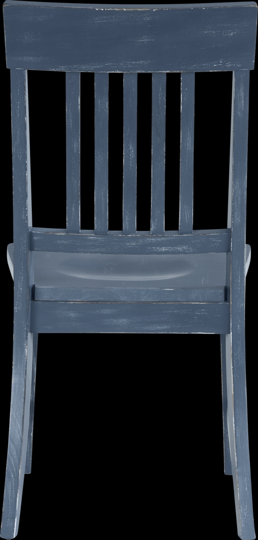 Wicklow Hills Blue Slat Back Chair - Thumbnail - Image 3