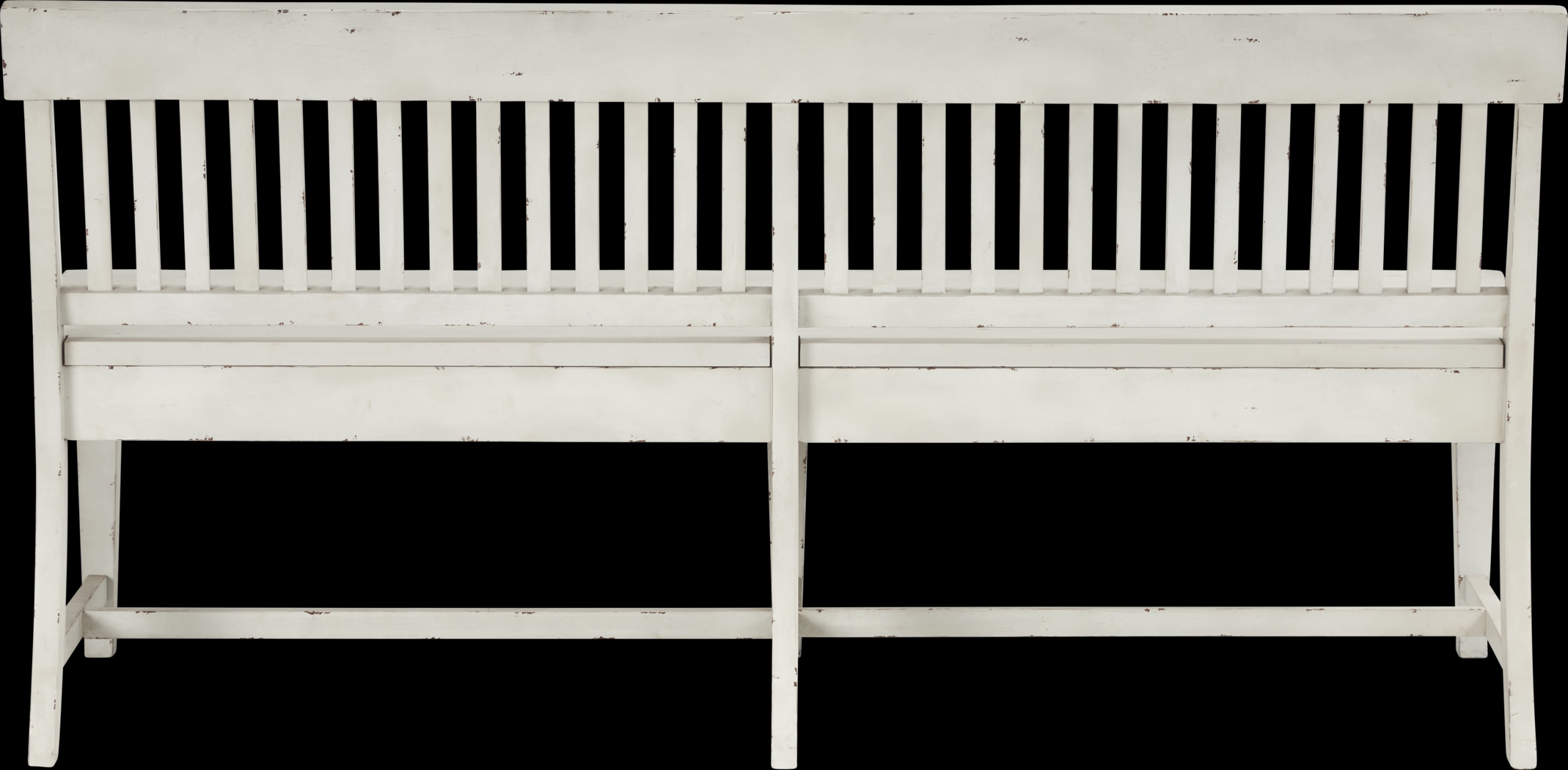 Wicklow Hills White Dining Bench - Thumbnail - Image 3