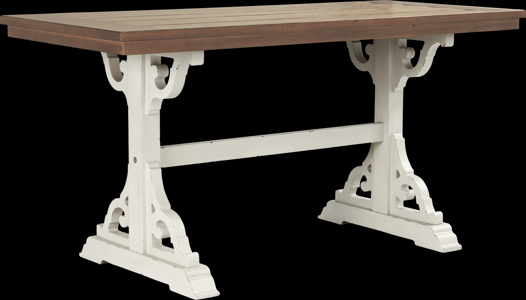 Wicklow Hills White Rectangle Counter Height Dining Table - Thumbnail - Image 1