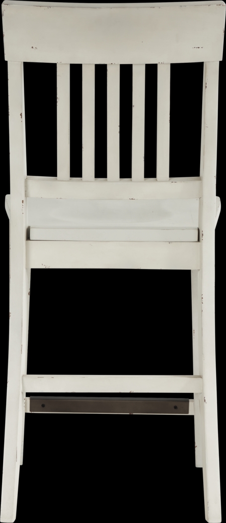 Wicklow Hills White Slat Back Stool - Thumbnail - Image 3