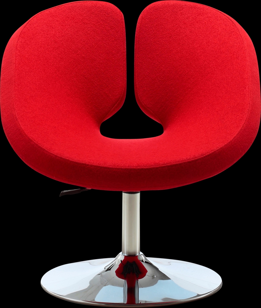 Widbey Red Accent Chair - Thumbnail - Image 3