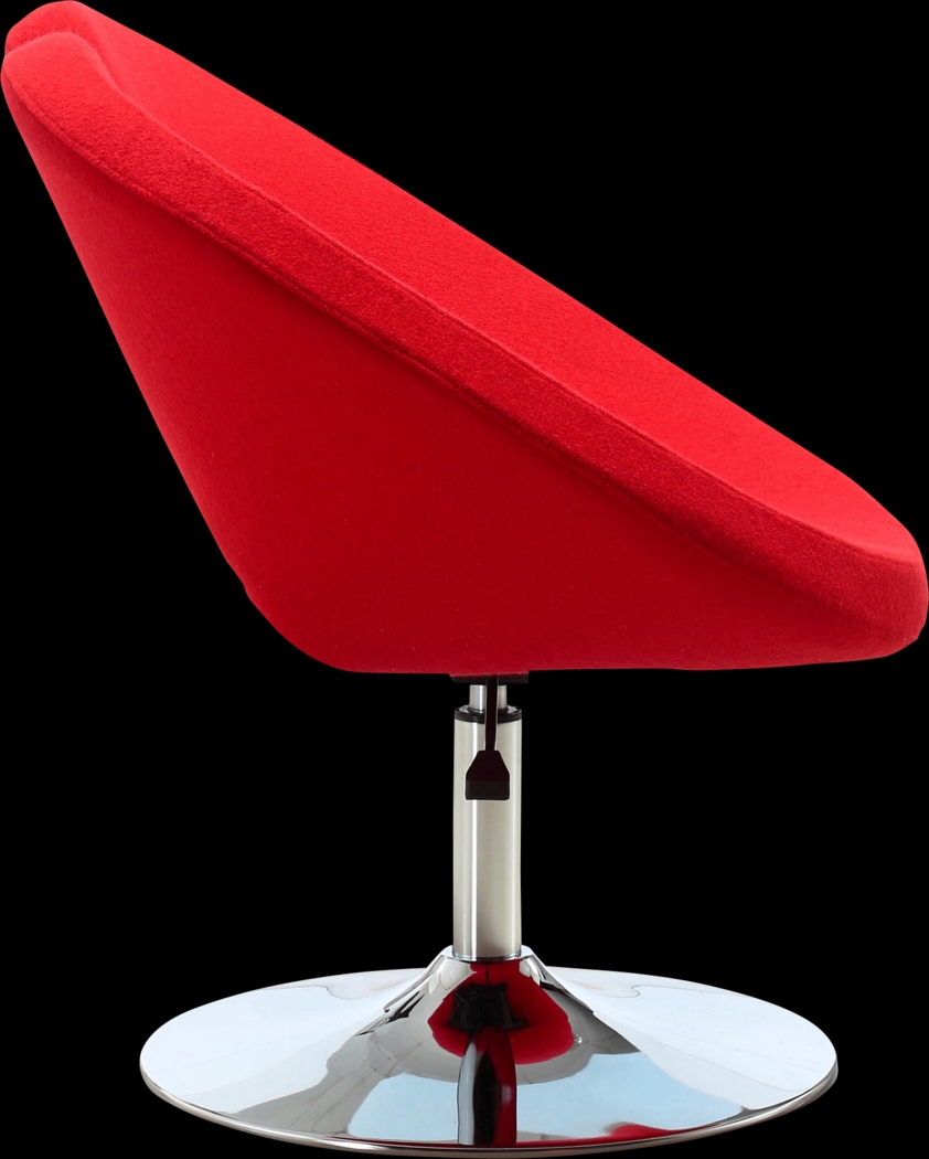 Widbey Red Accent Chair - Thumbnail - Image 4