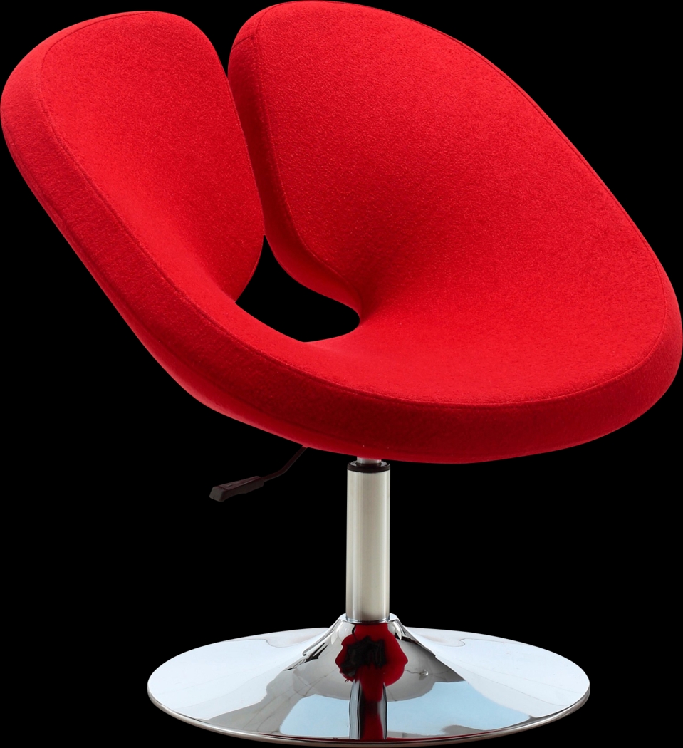 Widbey Red Accent Chair - Thumbnail - Image 1