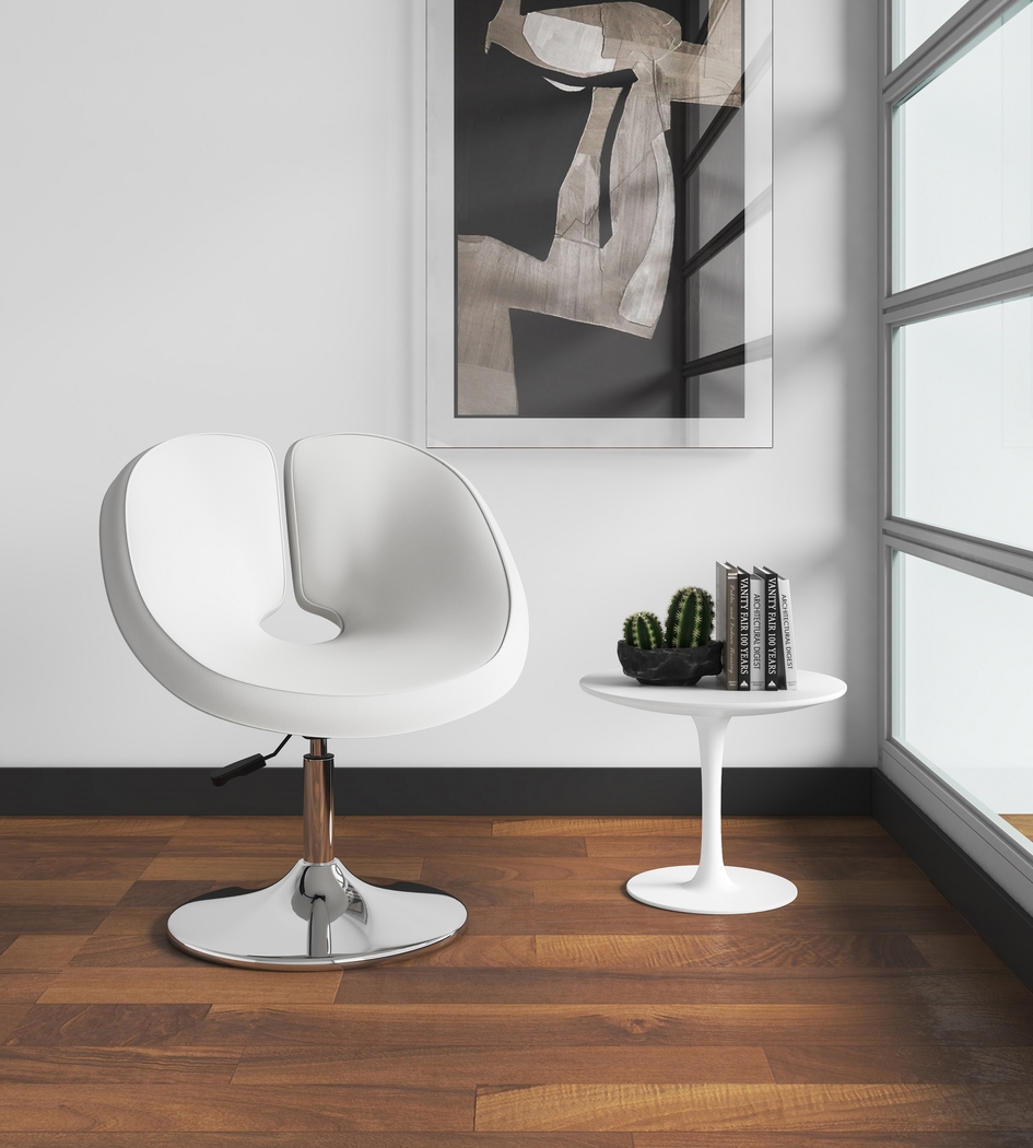 Widbey White Accent Chair - Thumbnail - Image 2