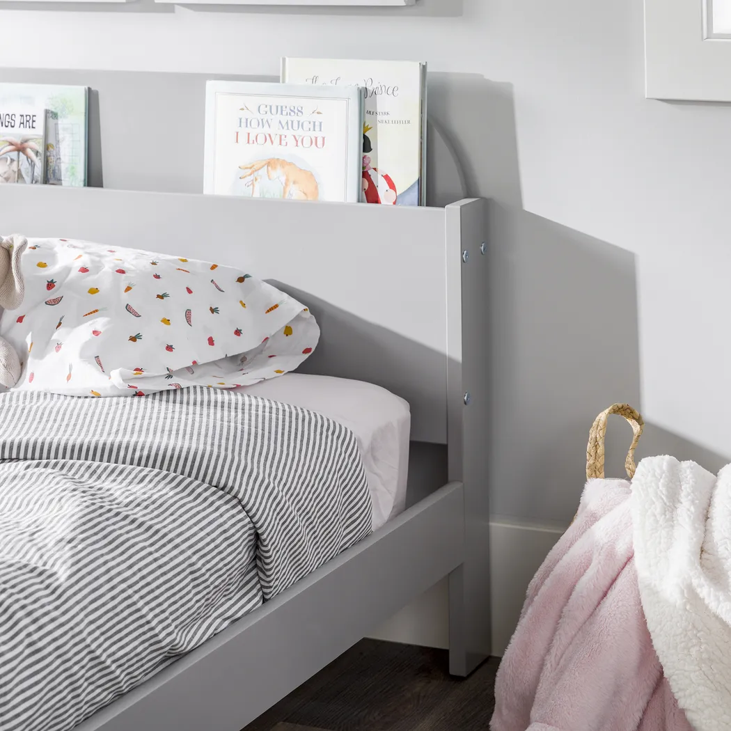 Wiebelo Gray Twin Bed - Thumbnail - Image 4