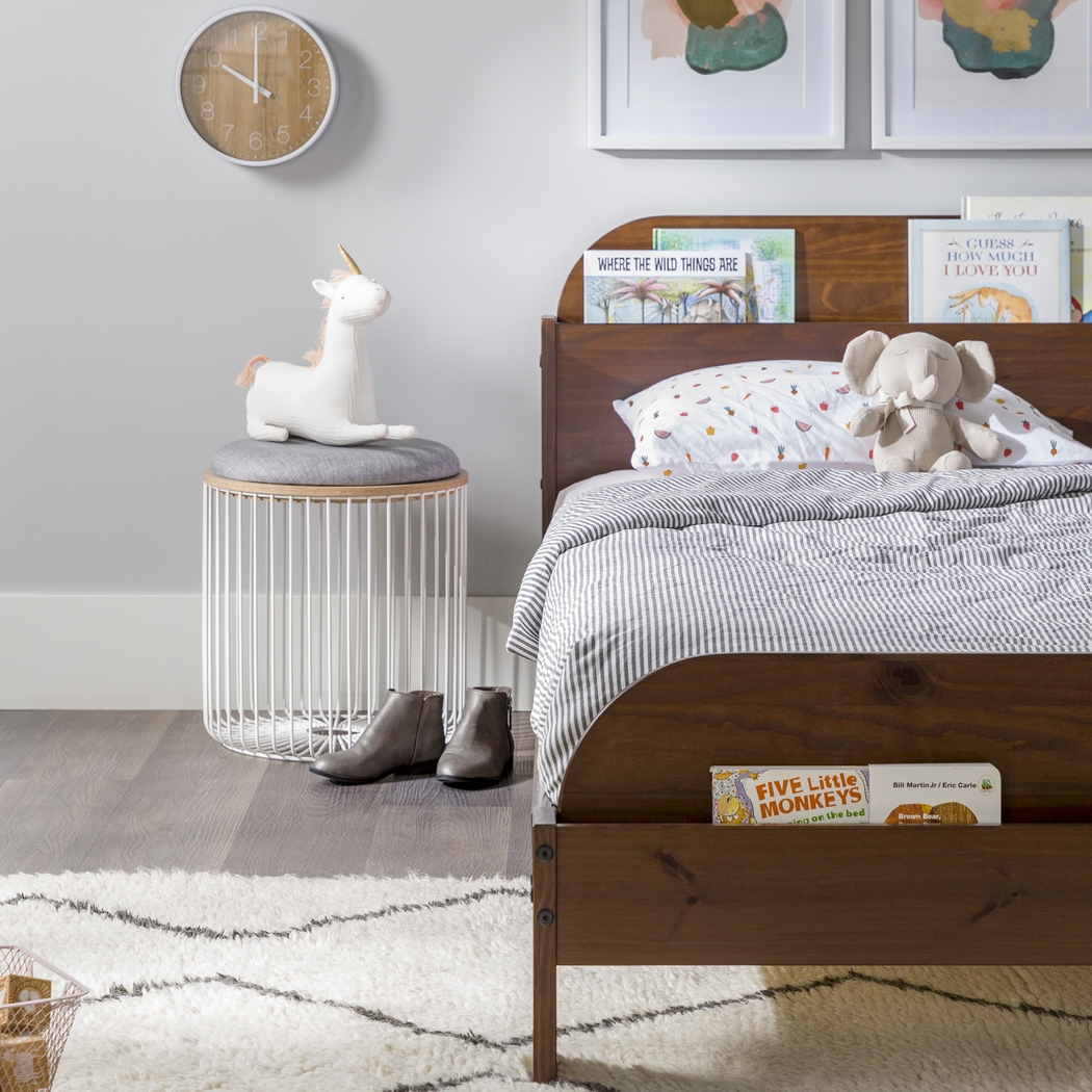 Wiebelo Walnut Twin Bed - Thumbnail - Image 5