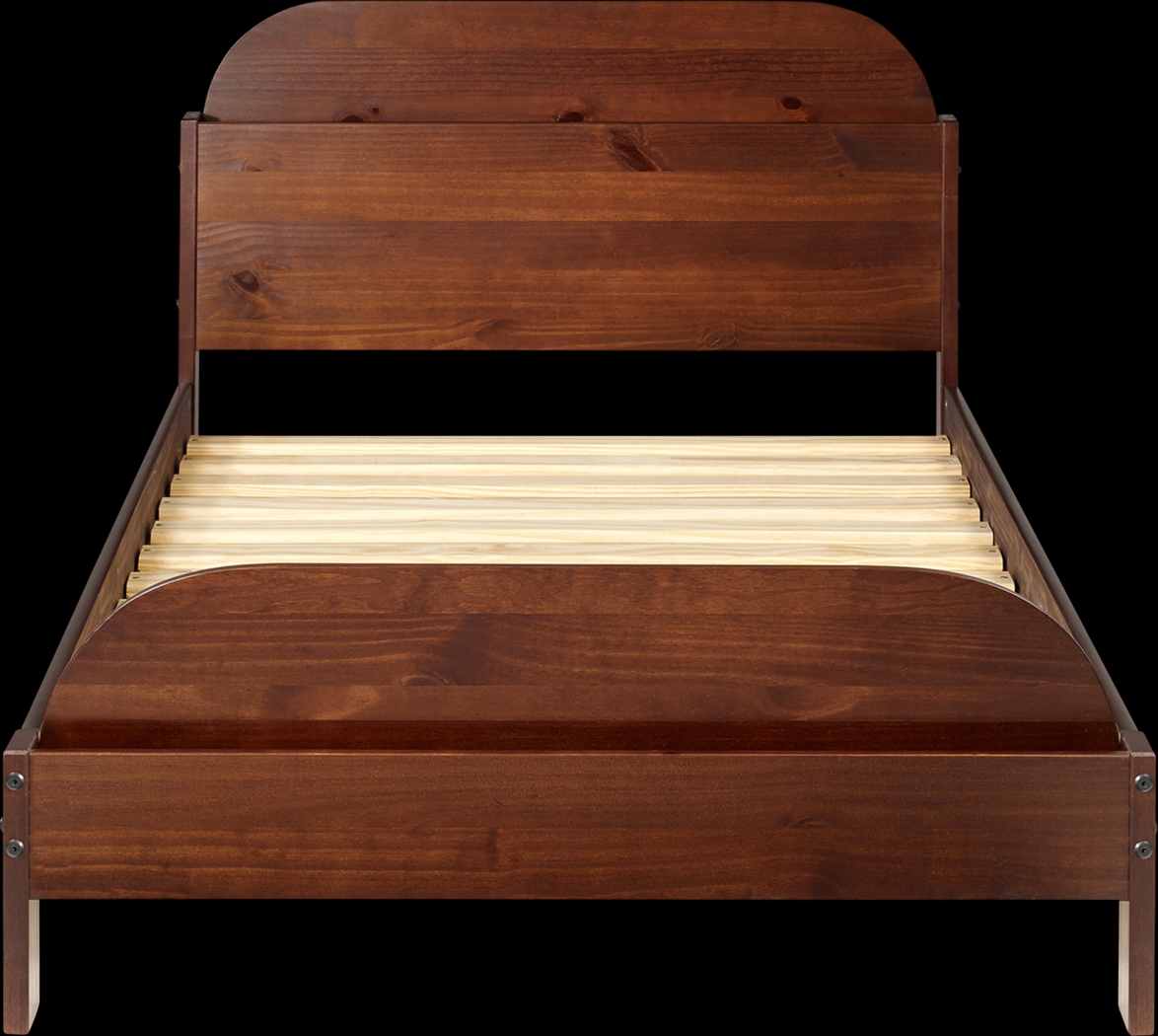 Wiebelo Walnut Twin Bed - Thumbnail - Image 1