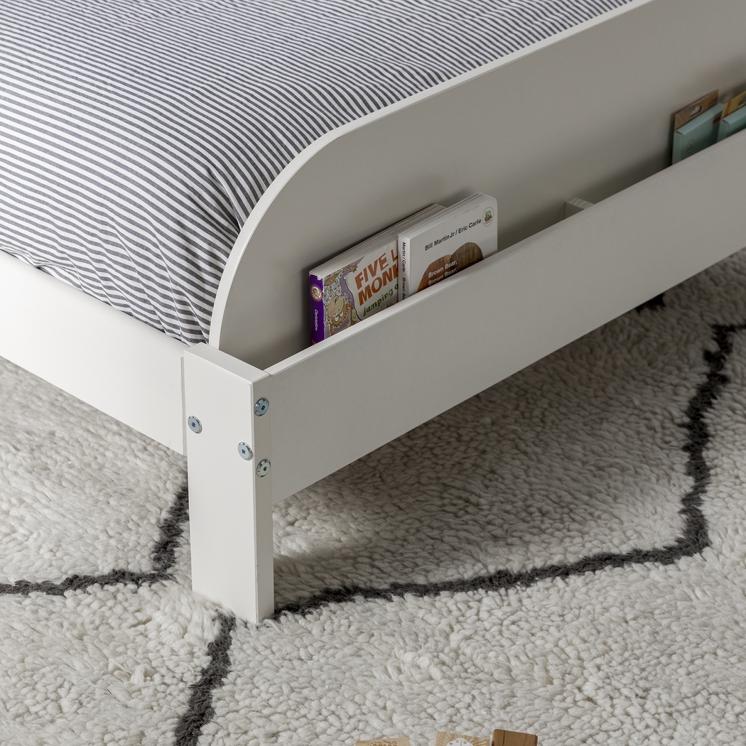 Wiebelo White Twin Bed - Thumbnail - Image 5