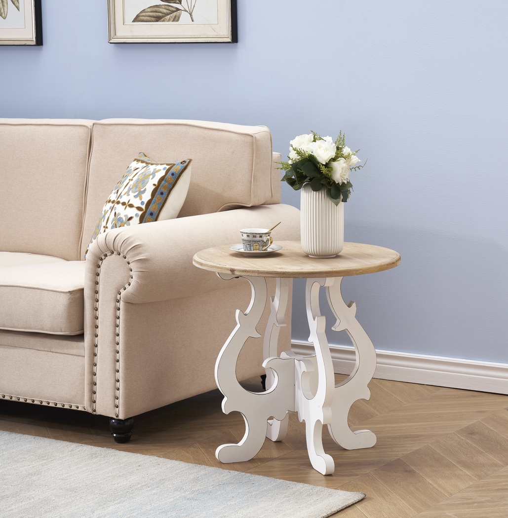 Wiginton White Accent Table - Thumbnail - Image 3