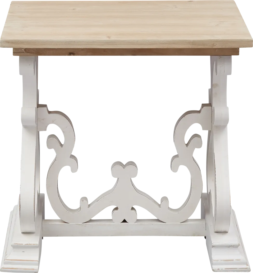 Wiginton White End Table - Thumbnail - Image 2