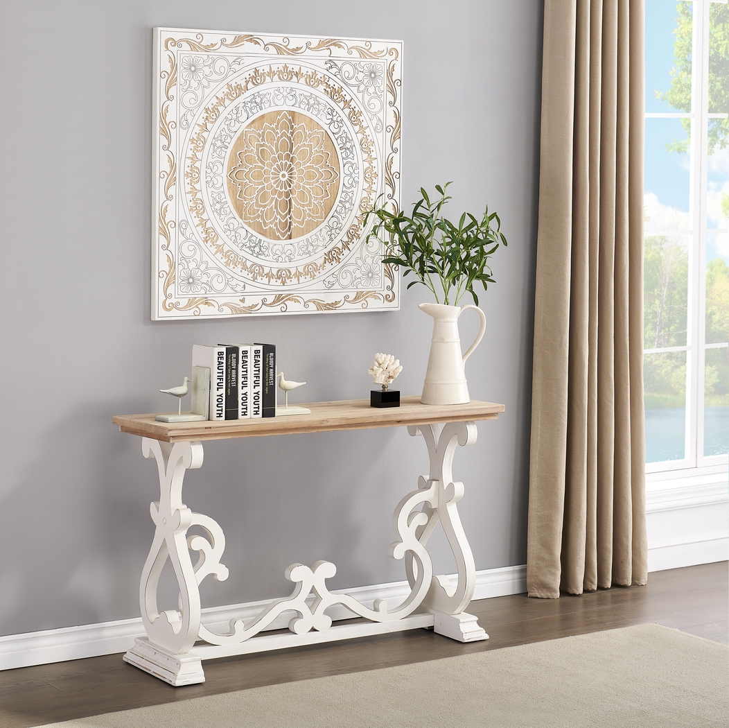 Wiginton White Sofa Table - Thumbnail - Image 4