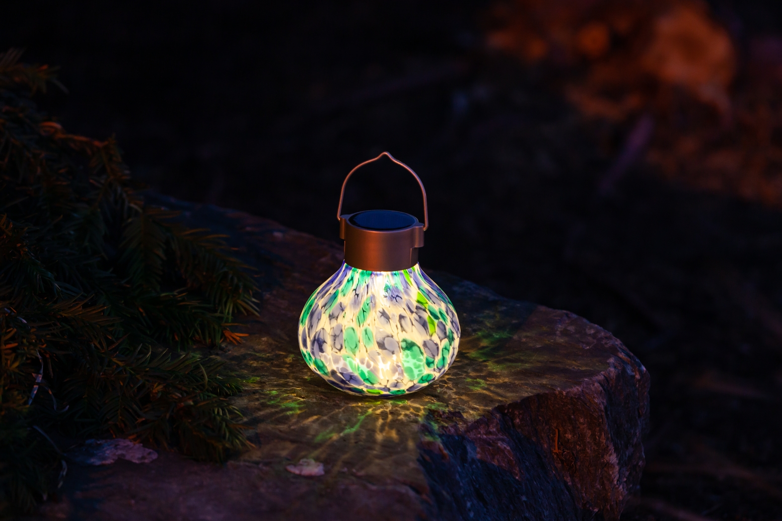 Wigly Trail Outdoor Blue Solar Lantern - Thumbnail - Image 17