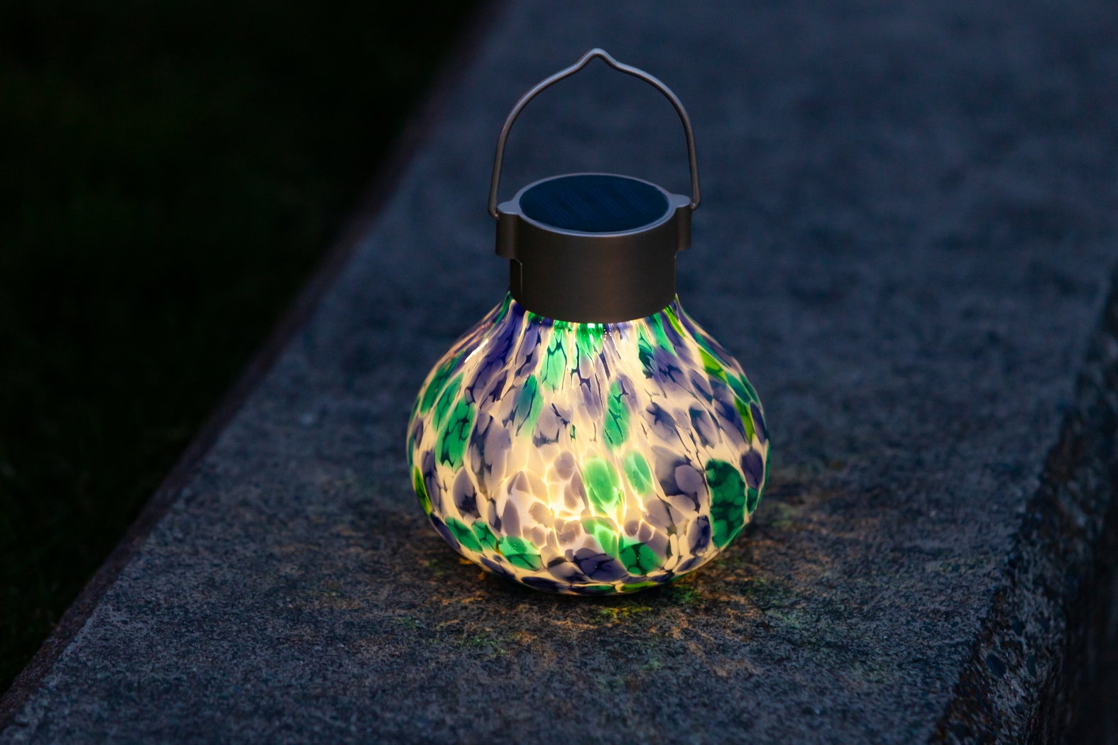 Wigly Trail Outdoor Blue Solar Lantern - Thumbnail - Image 21