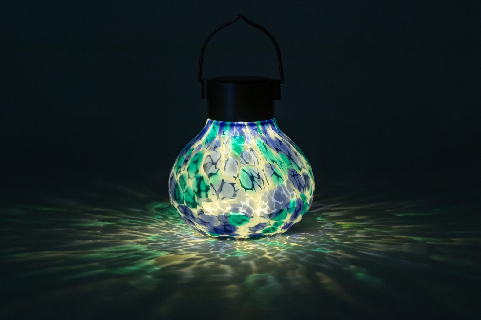 Wigly Trail Outdoor Blue Solar Lantern - Thumbnail - Image 24