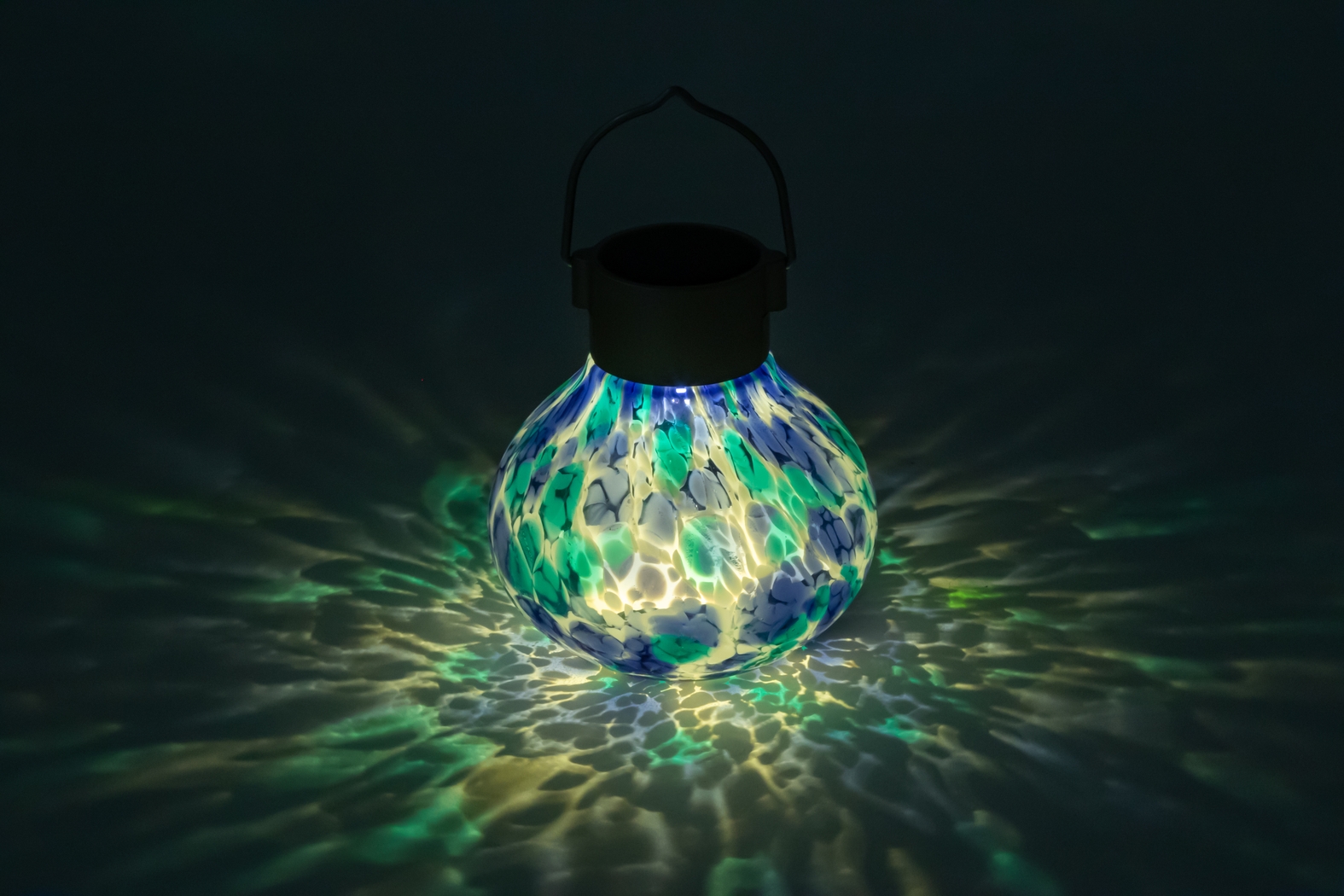 Wigly Trail Outdoor Blue Solar Lantern - Thumbnail - Image 25