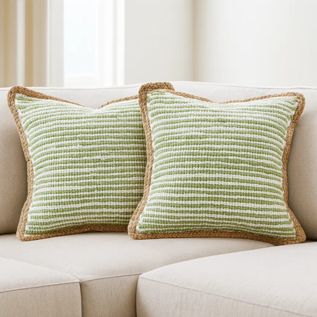 Wihara Green Pillow, Set of 2 - Thumbnail - Image 2