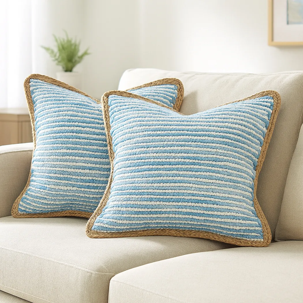 Wihara Teal Pillow, Set of 2 - Thumbnail - Image 2
