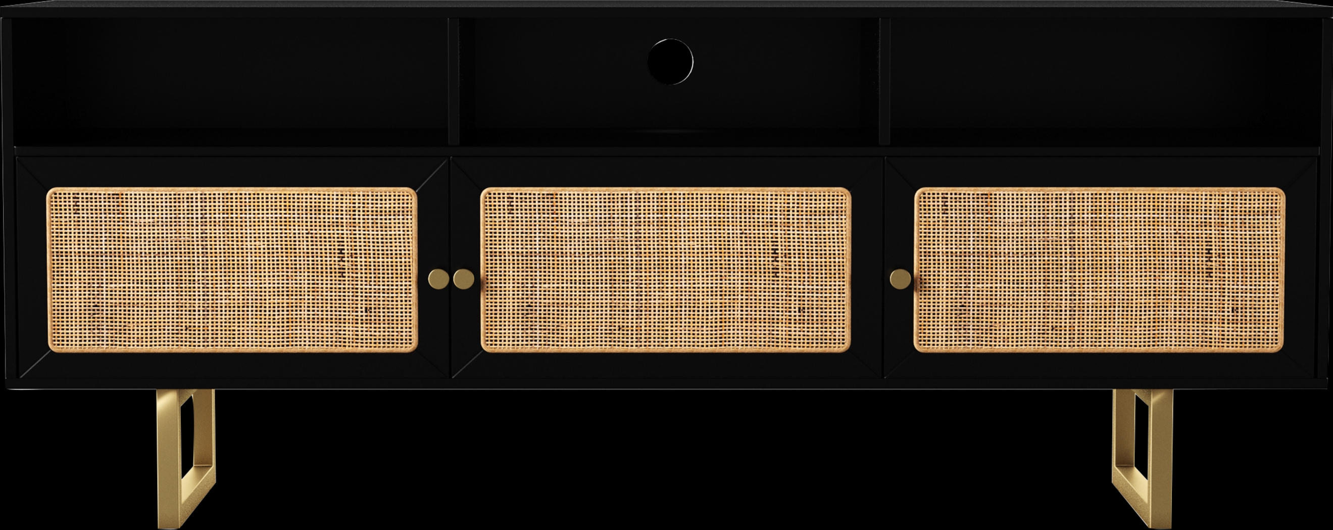 Wilaford Black 60 in. Console - Thumbnail - Image 1