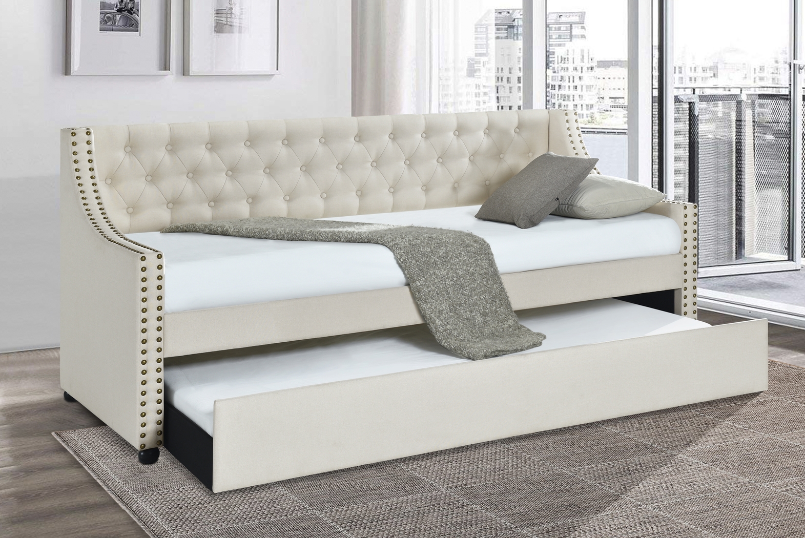 Wilbrown White Daybed - Thumbnail - Image 2