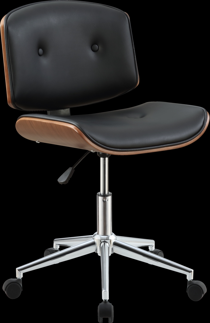 Wilbur Black Desk Chair - Thumbnail - Image 1