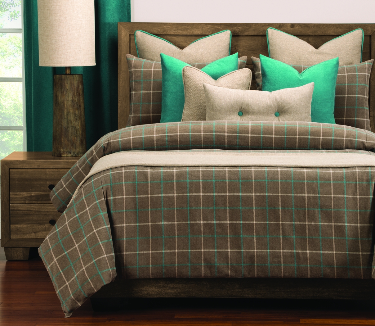 Wilby Park Brown 11 Pc Queen Duvet - Thumbnail - Image 1