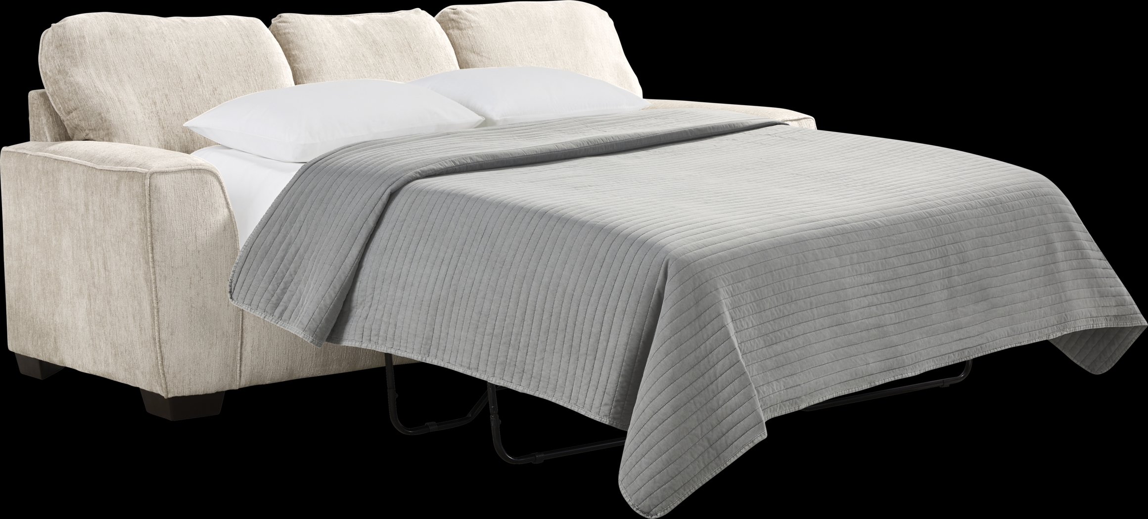 Wilcox Beige Sleeper Sofa - Thumbnail - Image 2