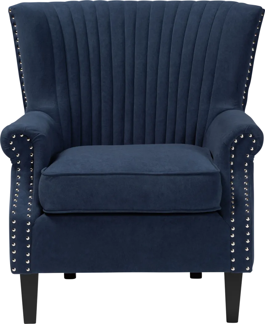 Wildair Navy Accent Chair - Thumbnail - Image 2