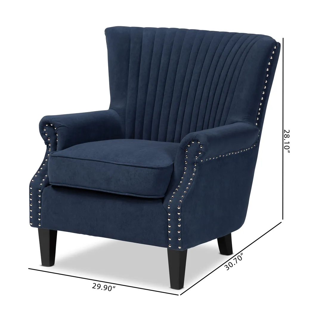 Wildair Navy Accent Chair - Thumbnail - Image 8