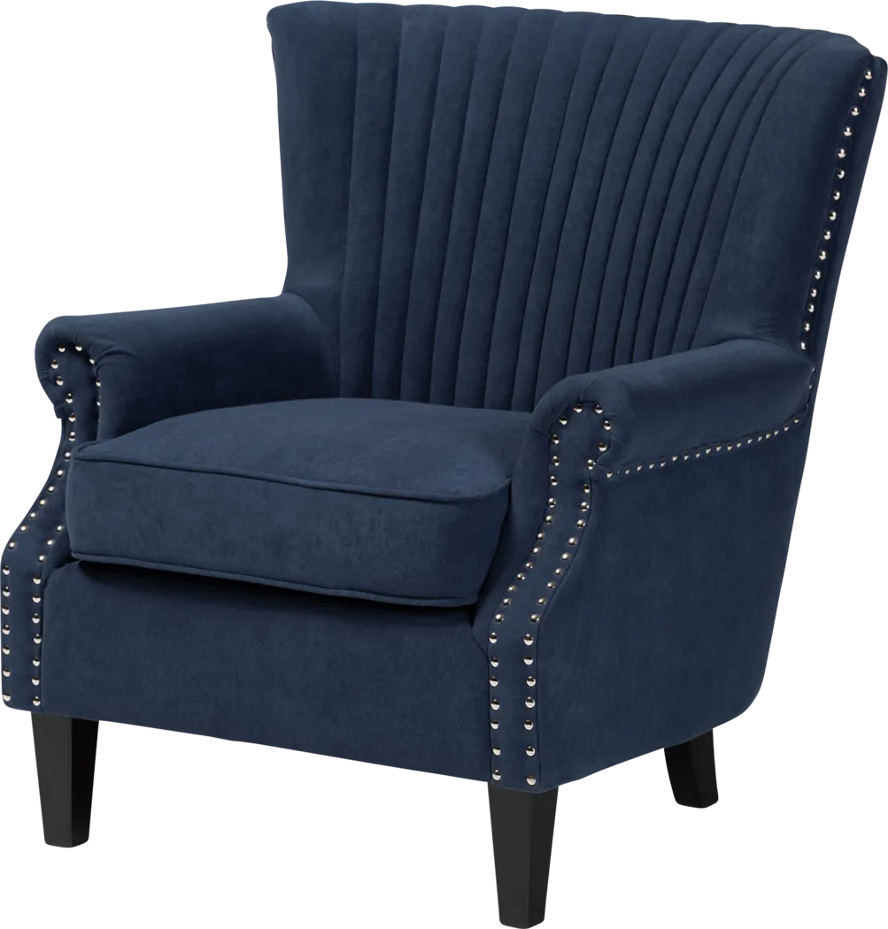 Wildair Navy Accent Chair - Thumbnail - Image 1