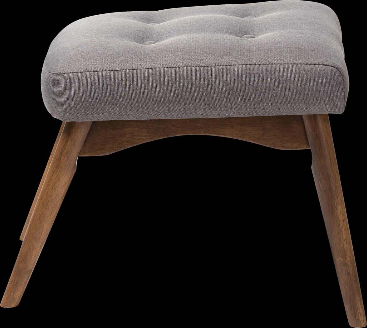 Wildernest Gray Ottoman - Thumbnail - Image 3