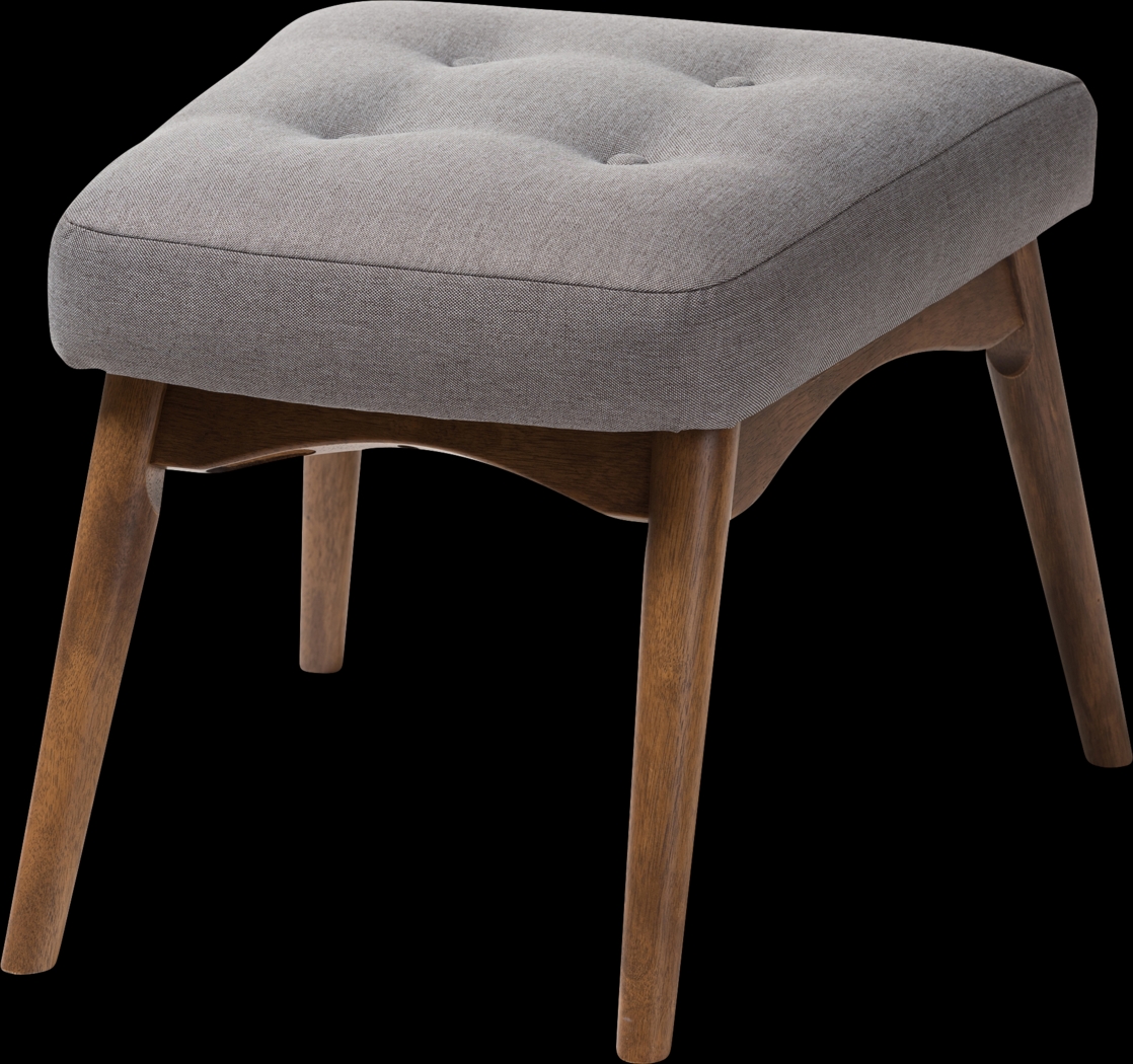 Wildernest Gray Ottoman - Thumbnail - Image 1